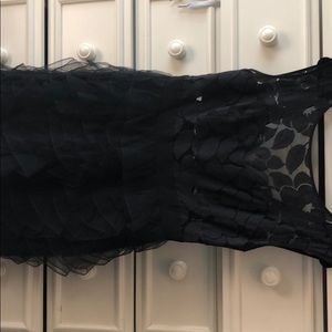 Black BCBGeneration ruffle lace dress size 10
